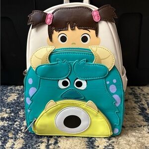 Loungefly Kids Backpack - Cream, Teal, and Yellow